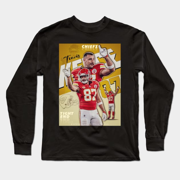 Travis Kelce 87 Long Sleeve T-Shirt by NFLapparel